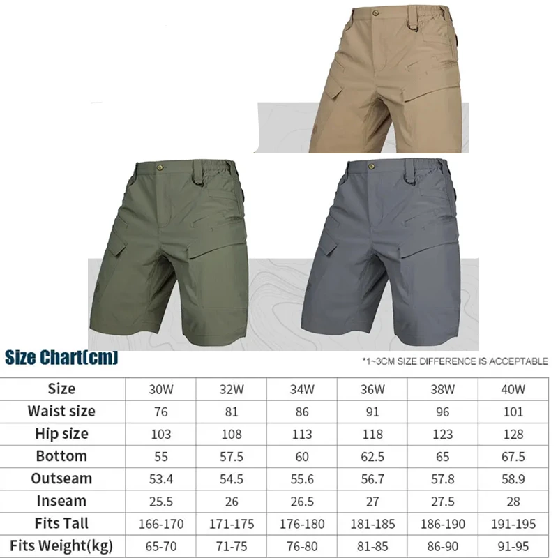 Pantalones cortos tácticos Emersongear Antelope en uso exterior