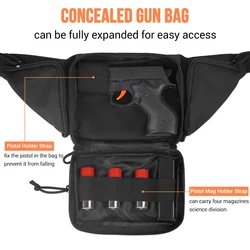 Funda táctica pistola oculta EDC con bolsa cargador y riñonera