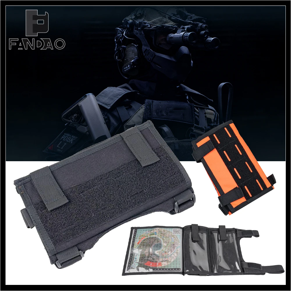 Funda táctica para brazo Airsoft QB con soporte mapa y móvil - imagen 2