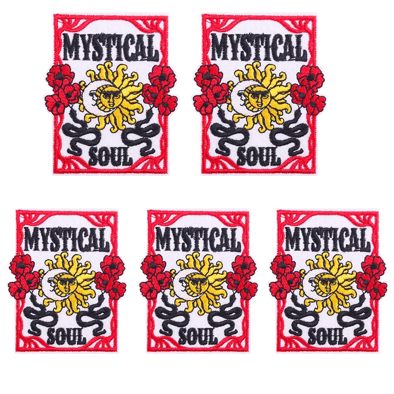 Parche bordado tarot planchar – Baraja esotérica ropa y mochila - imagen 4