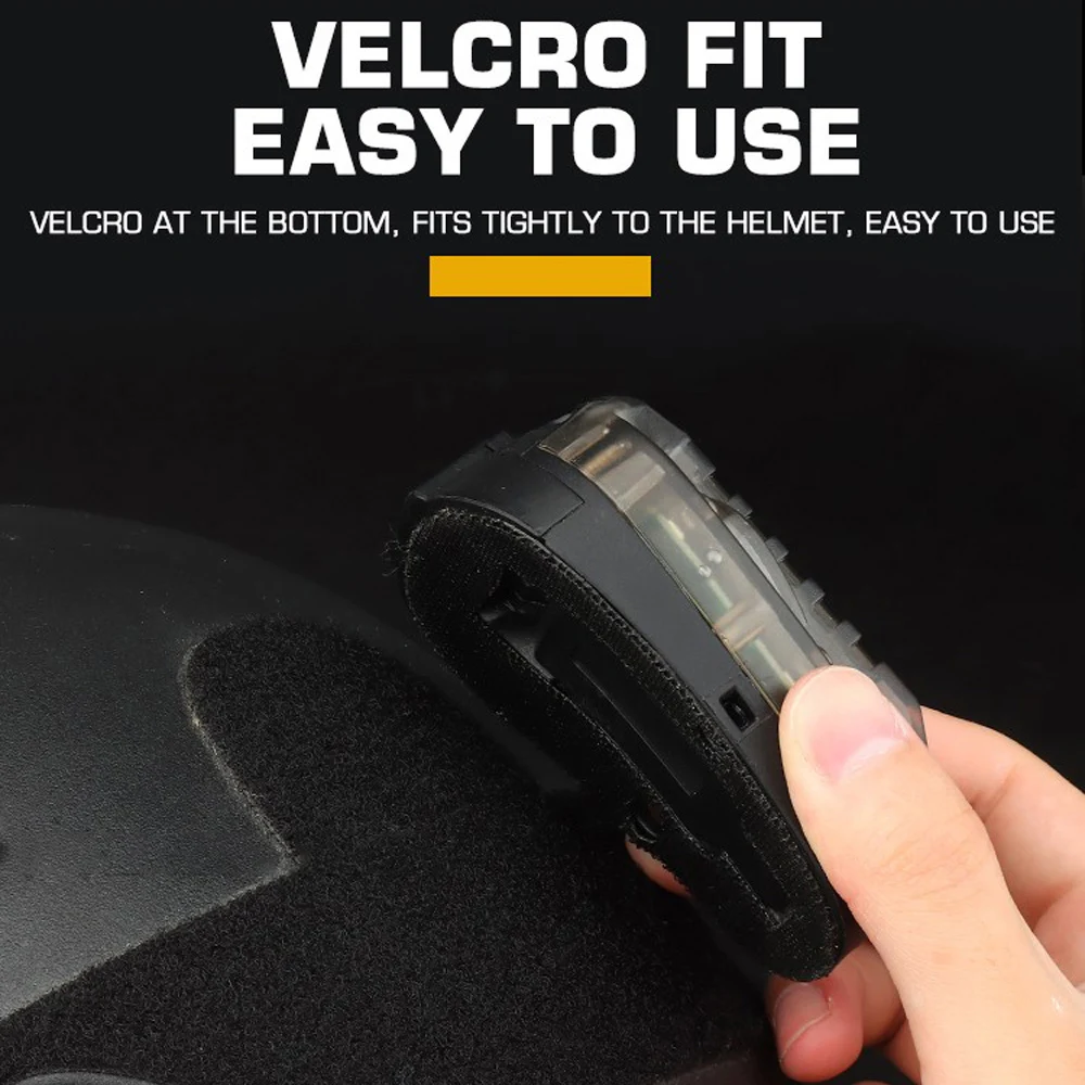 Lámpara táctica para casco estroboscópica caza supervivencia airsoft - imagen 5