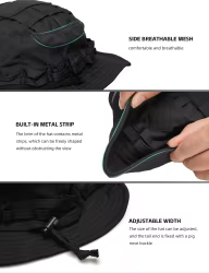 Sombrero boonie táctico plegable para senderismo y caza