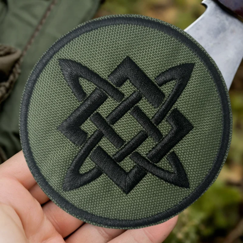 Parche táctico bordado Svarog estrella eslava con velcro