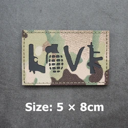 Set parches reflectantes camuflaje táctico nailon Shooter ONE7