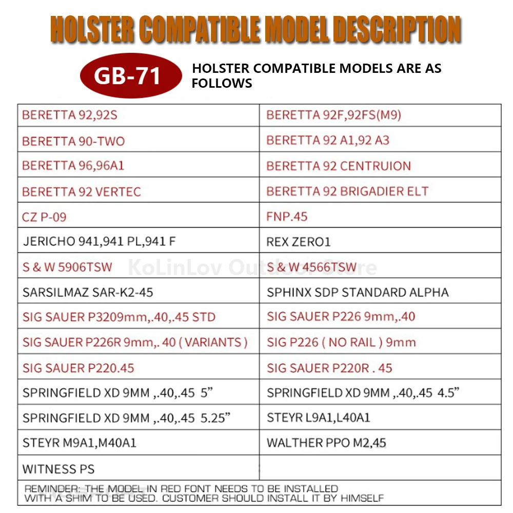Detalle del sistema de liberación rápida en color TAN