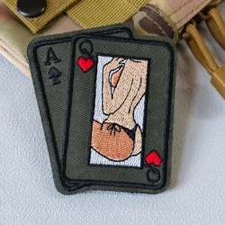 Parche bordado táctico as de espadas anime – Velcro gancho