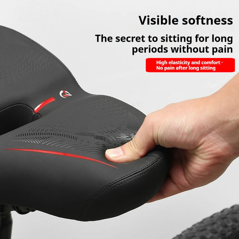 Asiento de bicicleta Peloton ancho acolchado gel transpirable - imagen 2