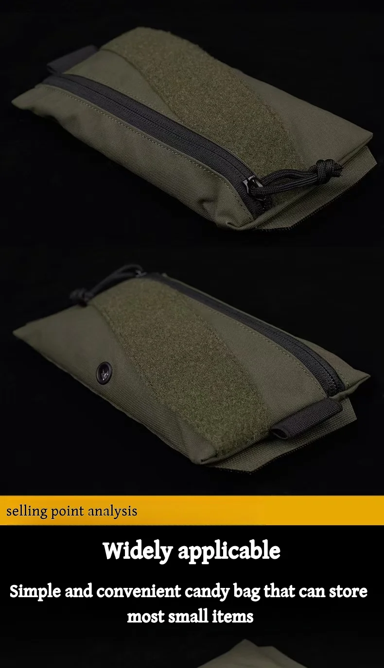 Bolsa de caza con equipo pequeño en su interior
