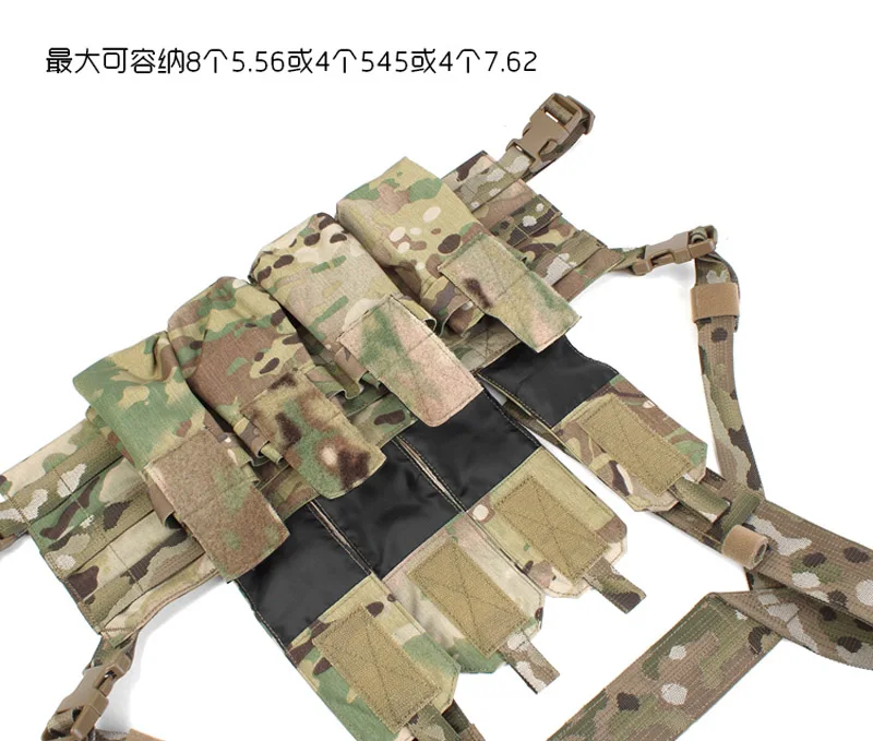Plataforma de pecho Tactical Recce Rig – 4 portamuniciones para 5,56/7,62 - imagen 3