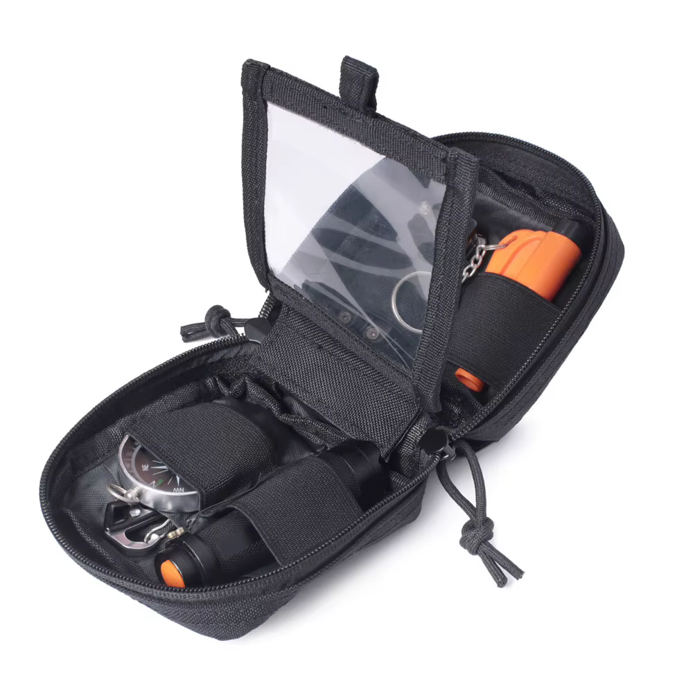 Bolsa táctica EDC MOLLE cuchillo brújula linterna senderismo caza - imagen 5