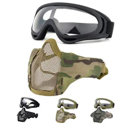 Gafas tácticas en malla de acero plegables para airsoft y paintball