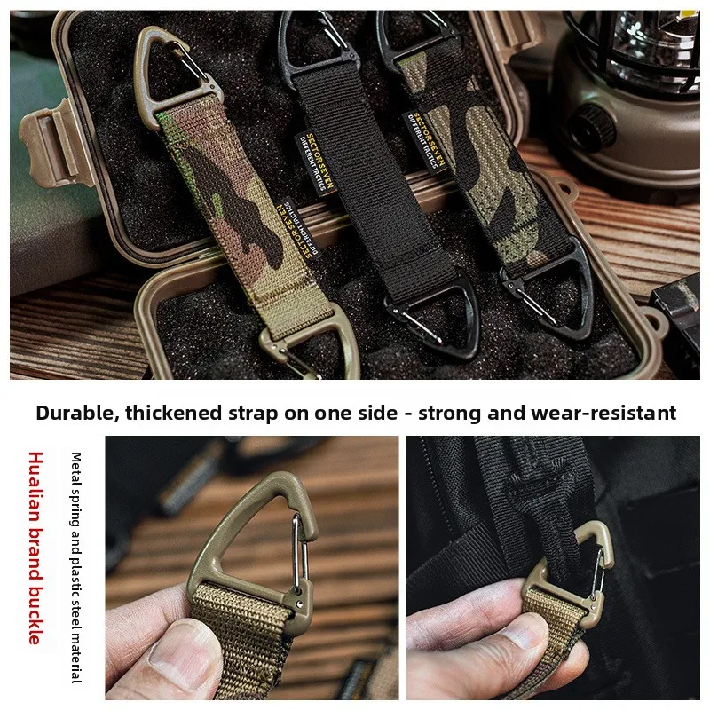 Cinturón táctico multiusos con hebilla triangular y gancho rápido - imagen 4