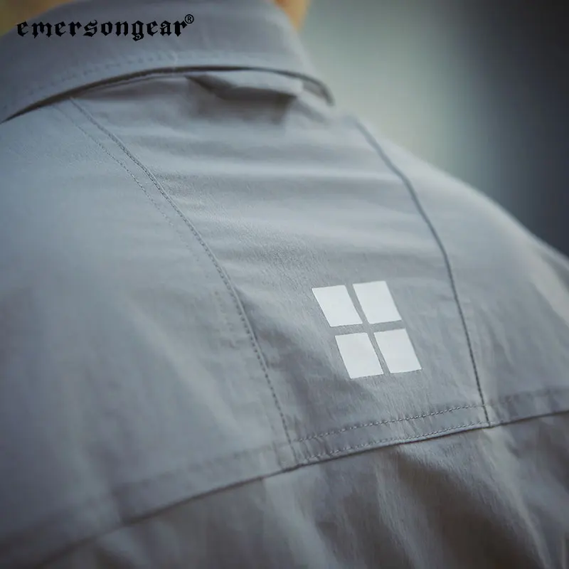 EmersonGear Triple Tech Camiseta táctica con cierre y bolsillos