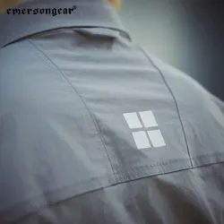 EmersonGear Triple Tech Camiseta táctica con cierre y bolsillos