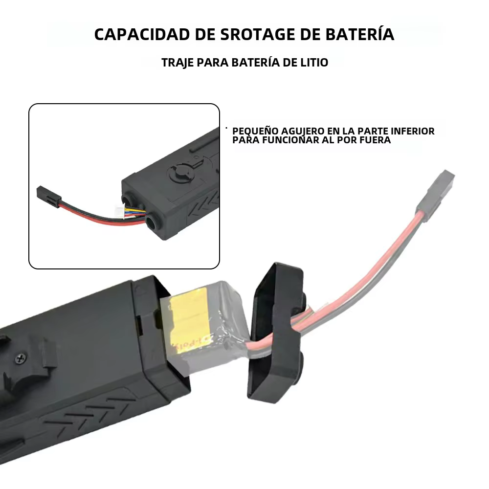 SINAIRSOFT HK146 Caja Batería Simulada PEQ2 para AEG - imagen 5