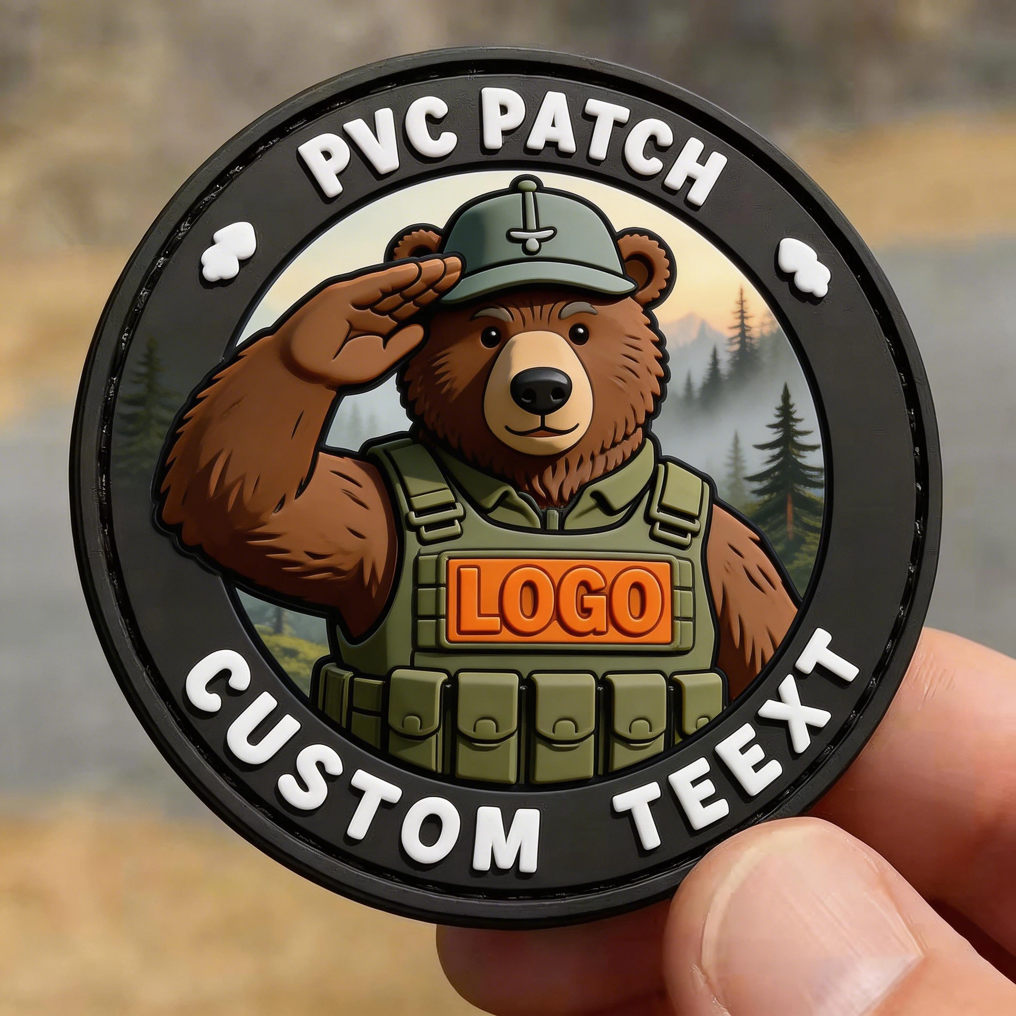 Parche táctico PVC para gorras y bolsas de seguridad - imagen 5