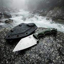 Cuchillo táctico fijo de acero – para exteriores y supervivencia