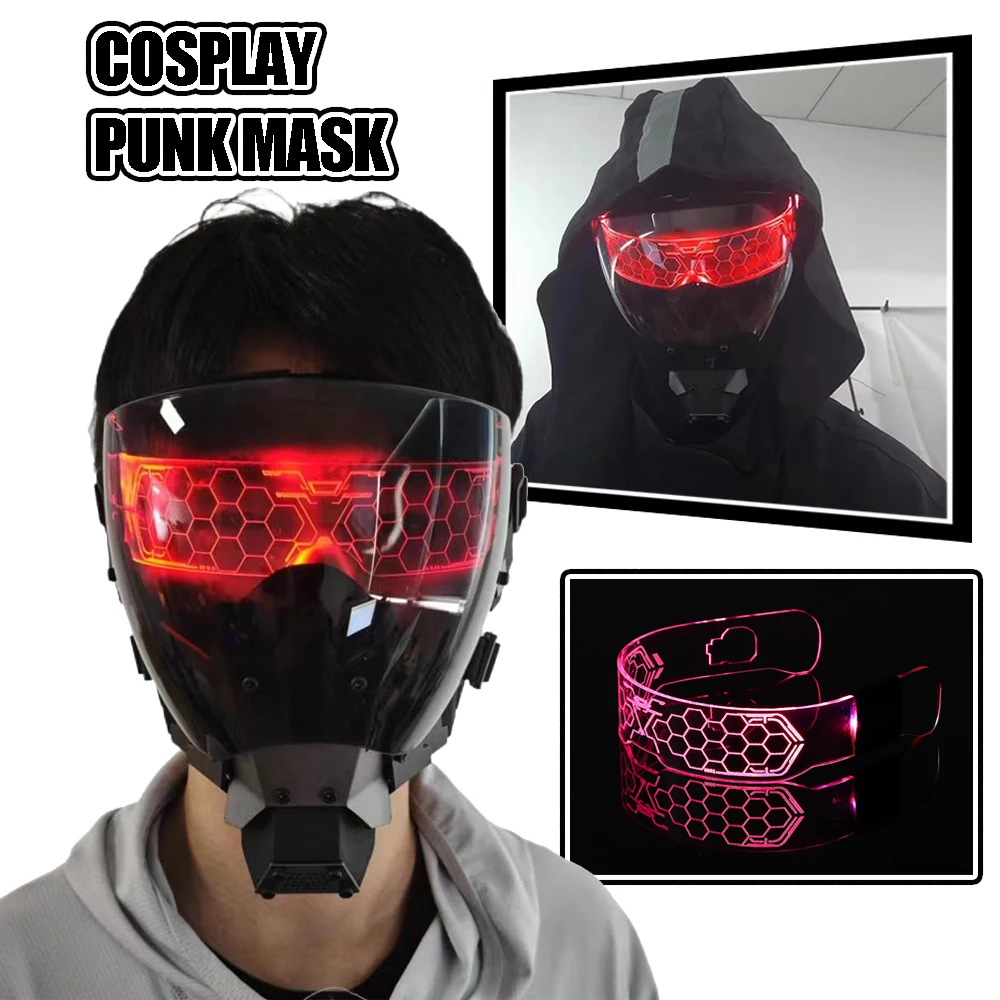 Máscara táctica airsoft ciberpunk mecánica para cosplay Halloween - imagen 3
