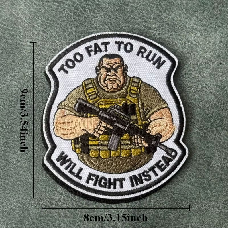Parche táctico bordado con gancho y bucle para mochila, humor - imagen 3