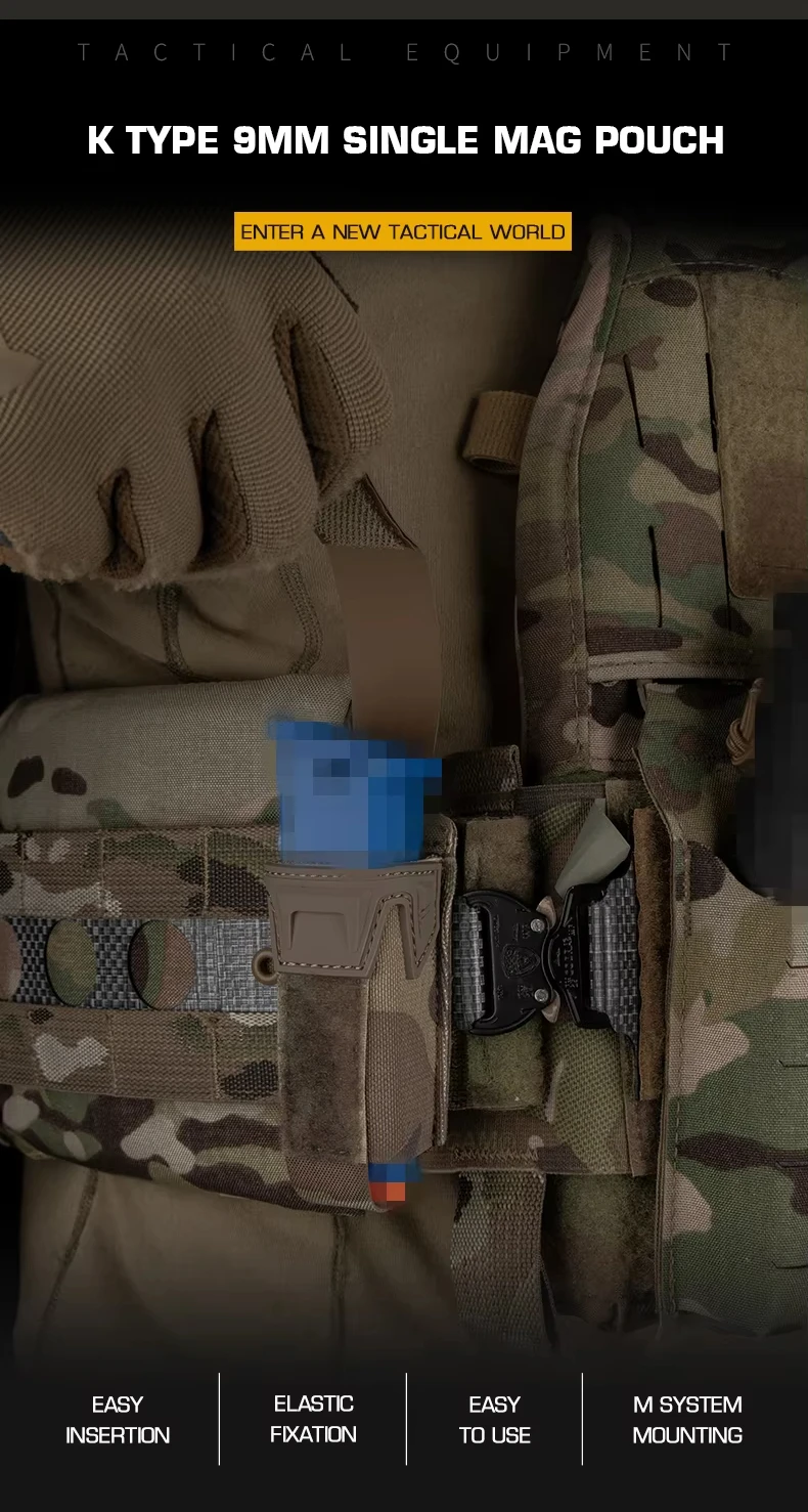 Bolsa táctica con camuflaje y solapa superior