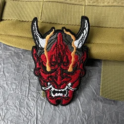 Parche bordado demonio táctico insignia moral militar aplique Velcro