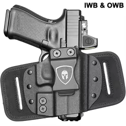 Funda kydex híbrida IWB/OWB para Glock y CZ mano derecha