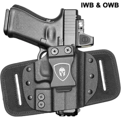 Funda kydex híbrida IWB/OWB para Glock y CZ mano derecha