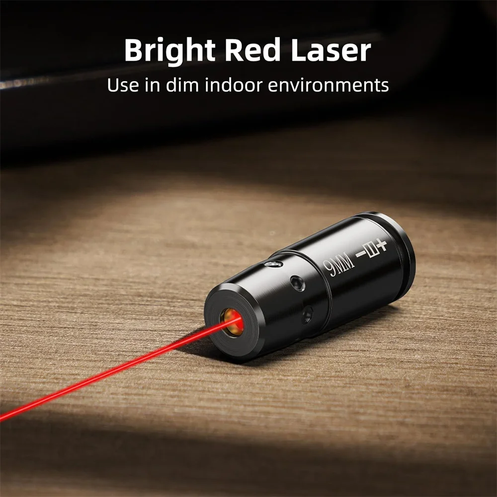Colimador láser 9 mm para calibrar miras, con punto rojo y verde - imagen 5