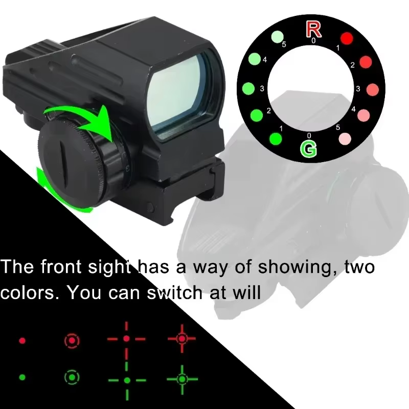Mira red dot HD103 punto rojo y verde, para rifle de caza y exterior - imagen 3