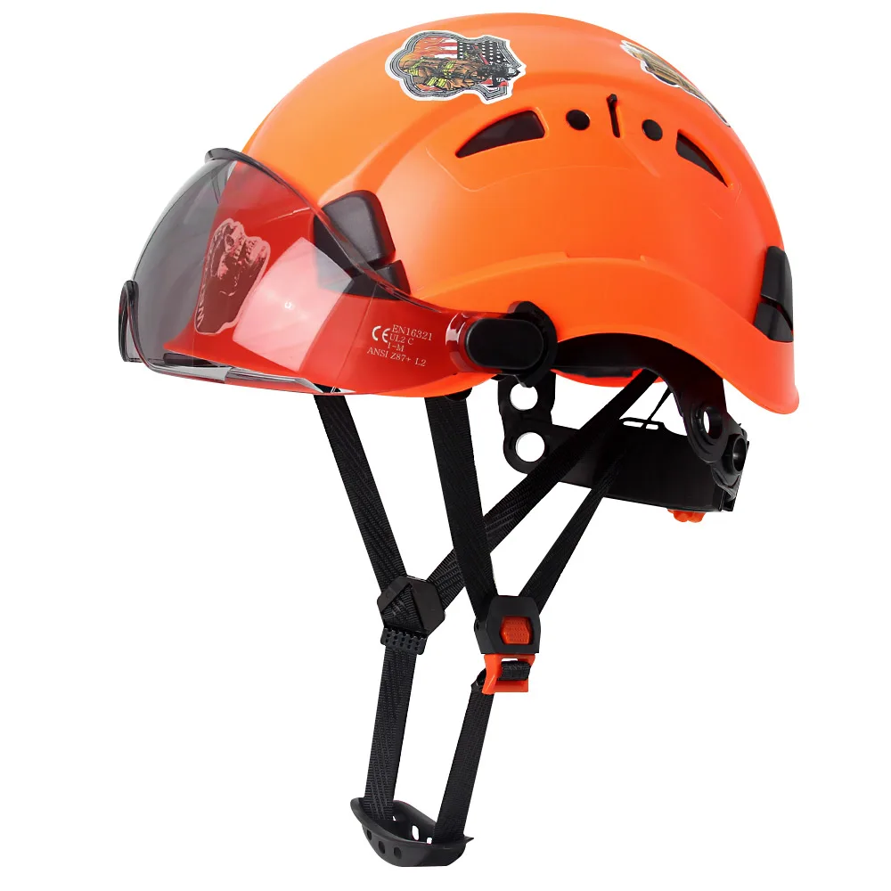 Casco protector ABS con visera – Táctico para construcción y outdoor - imagen 2