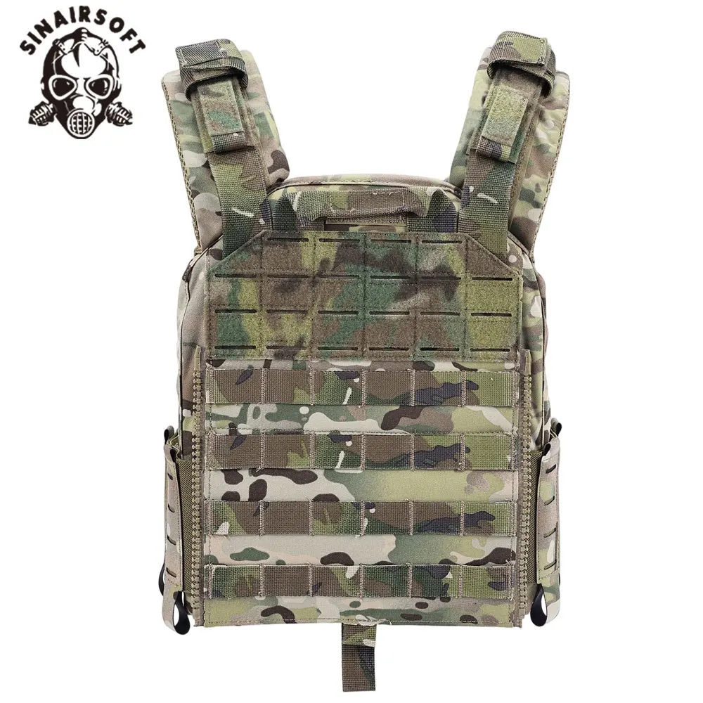 SINAIRSOFT Chaleco táctico portaplacas MOLLE con liberación rápida - imagen 3
