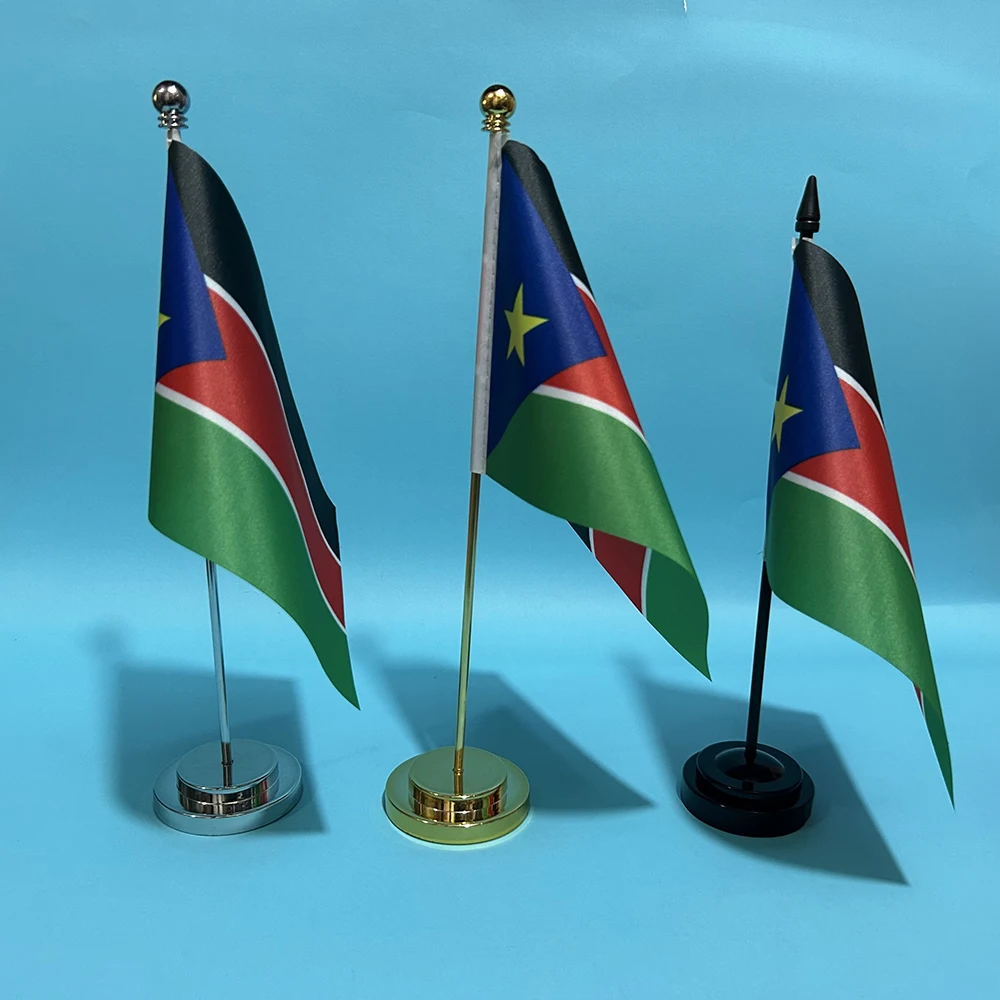 Bandera de Sudán del Sur en poliéster para interior y oficina - imagen 4