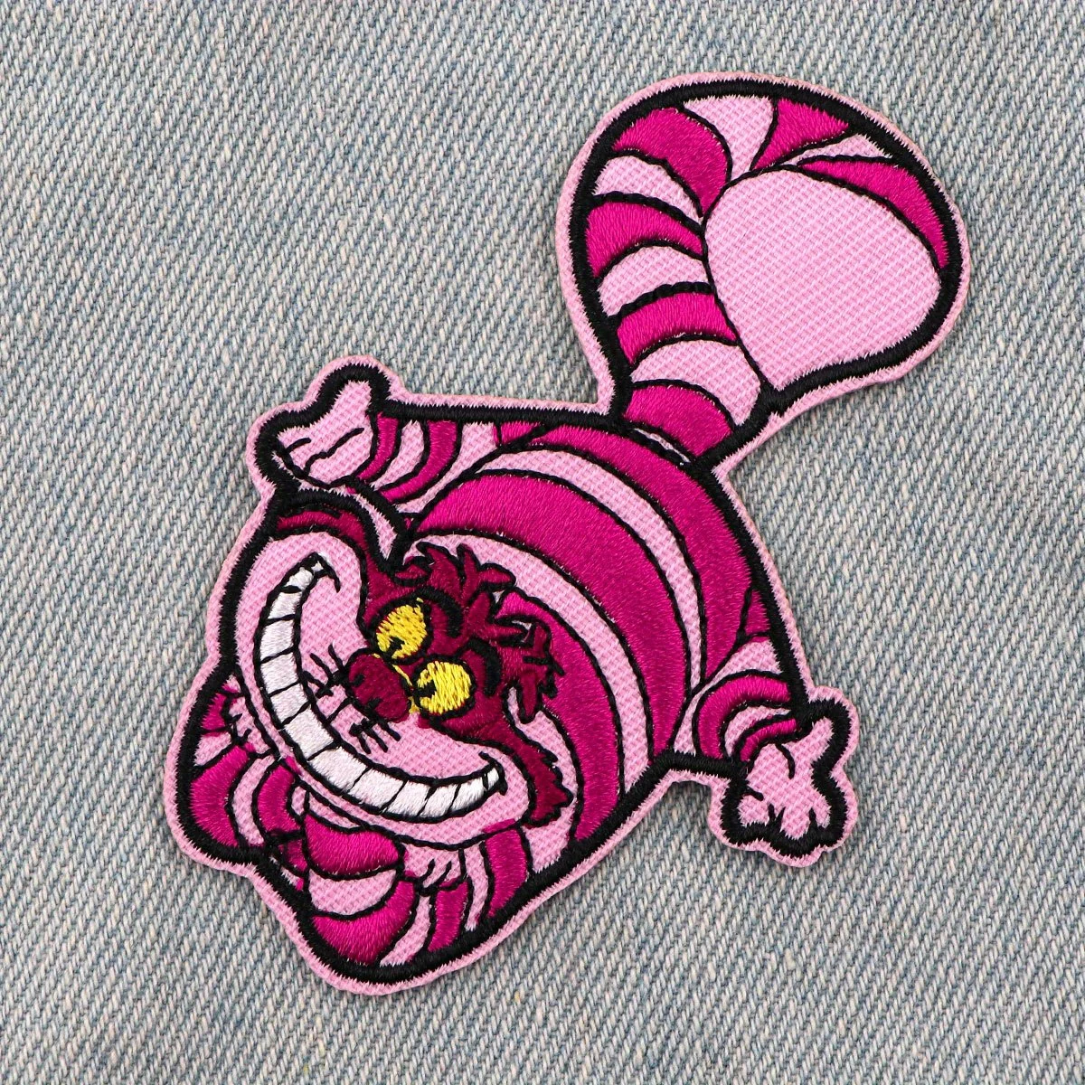 Parche termoadesivo gato Cheshire Alicia para ropa – Compatible MOLLE - imagen 3