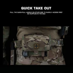 Botiquín MOLLE extracción rápida – Camuflaje táctico