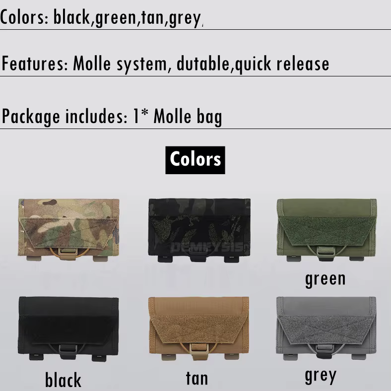 Funda táctica MOLLE para teléfono - Riñonera para senderismo y caza - imagen 5