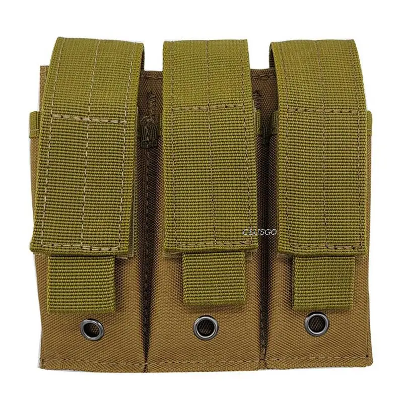 Vista frontal de la bolsa táctica Molle para pistola