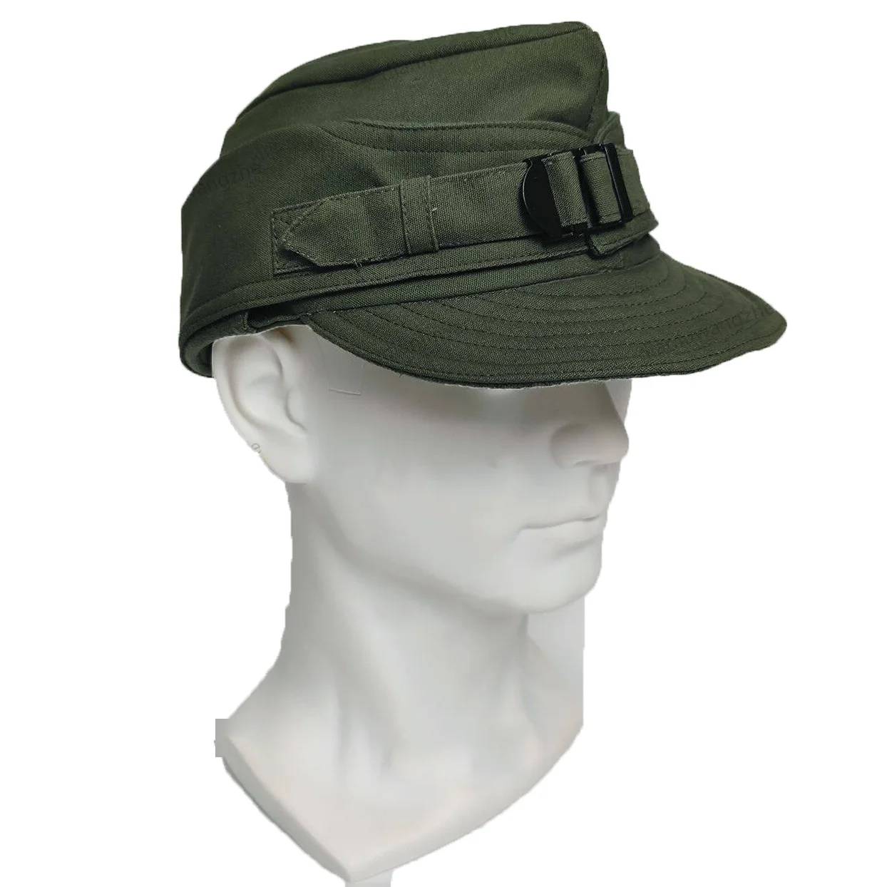 Gorra militar verde oliva vintage de montaña y esquí para disfraz