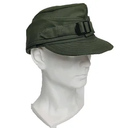 Gorra militar verde oliva vintage de montaña y esquí para disfraz