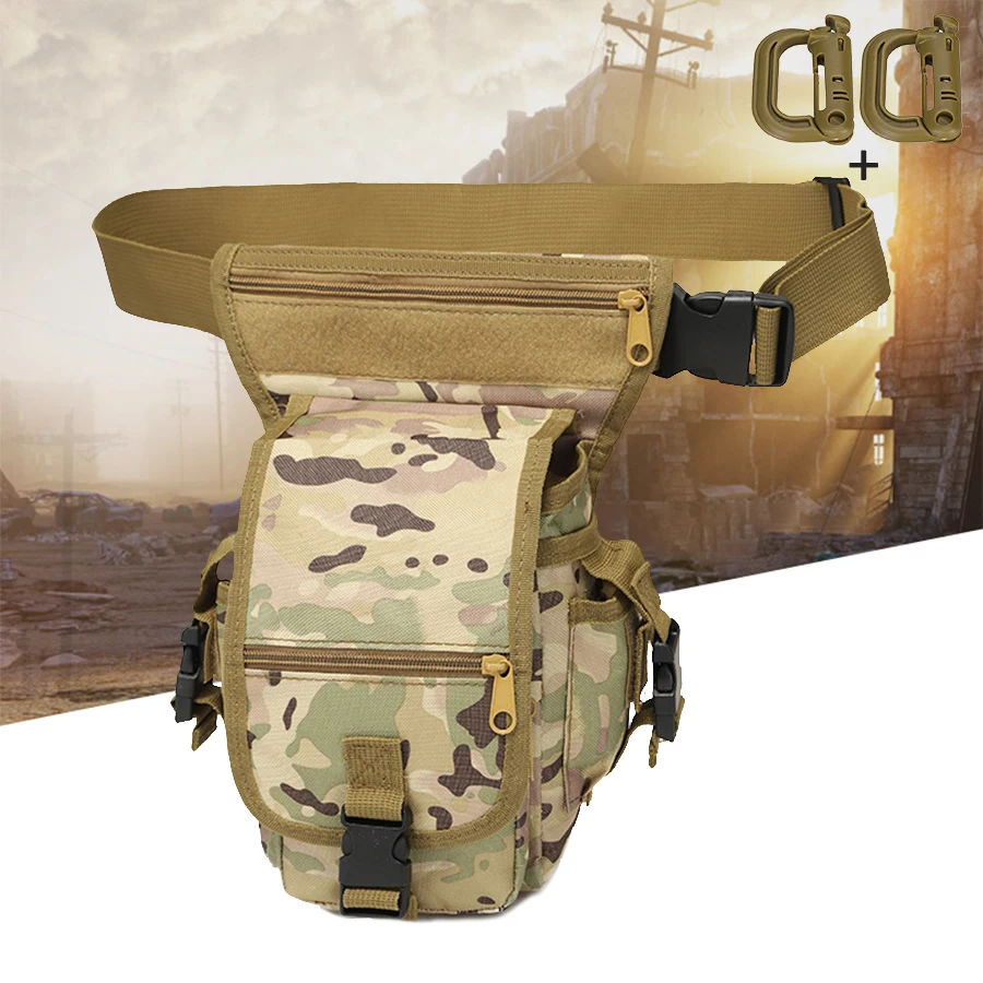 Bolsa táctica para pierna Oxford multibolsillo resistente duradera - imagen 5
