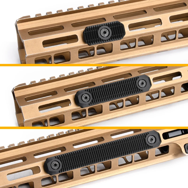 Paneles protectores de carril M-LOK en nailon para airsoft