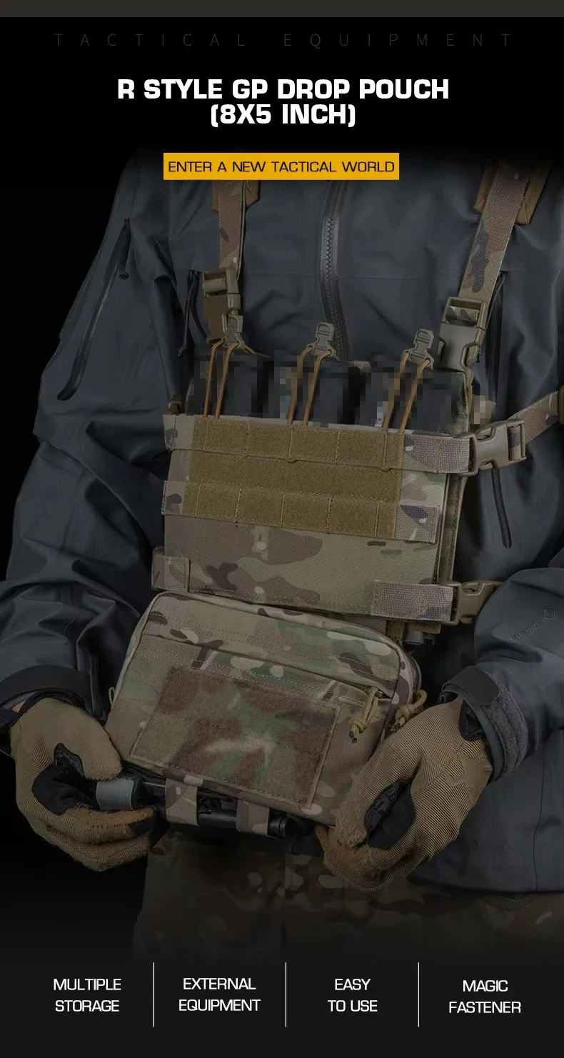 Bolsa táctica R-serie GP Drop Pouch vista frontal