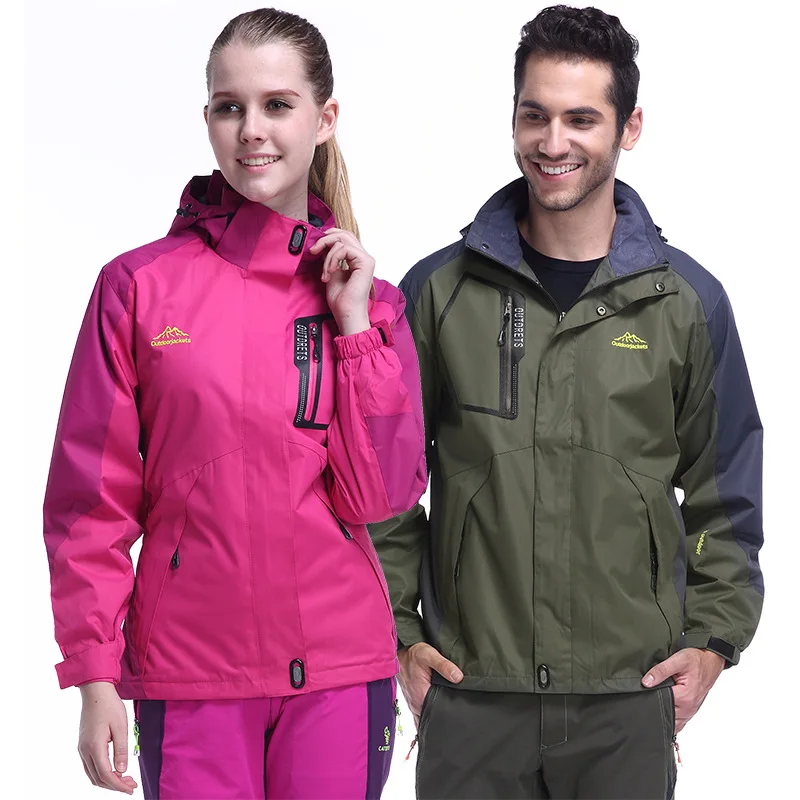 Chaqueta impermeable con capucha resistente al viento otoño - imagen 5