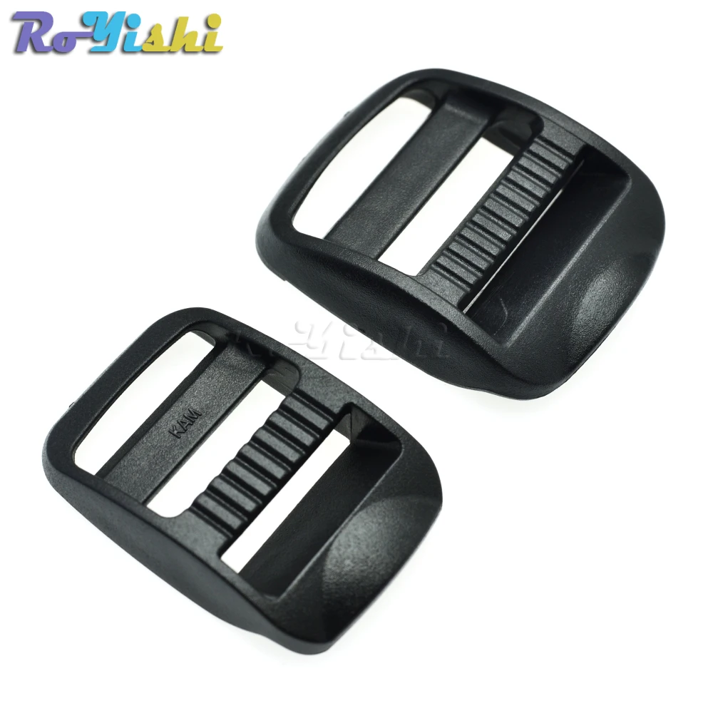 Hebilla regulable negra para correas de mochila táctica - imagen 2