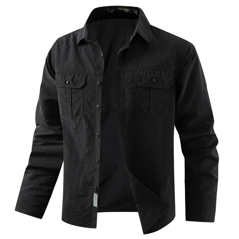 Camisa Táctica Manga Larga Secado Rápido Protección UV – Outdoor