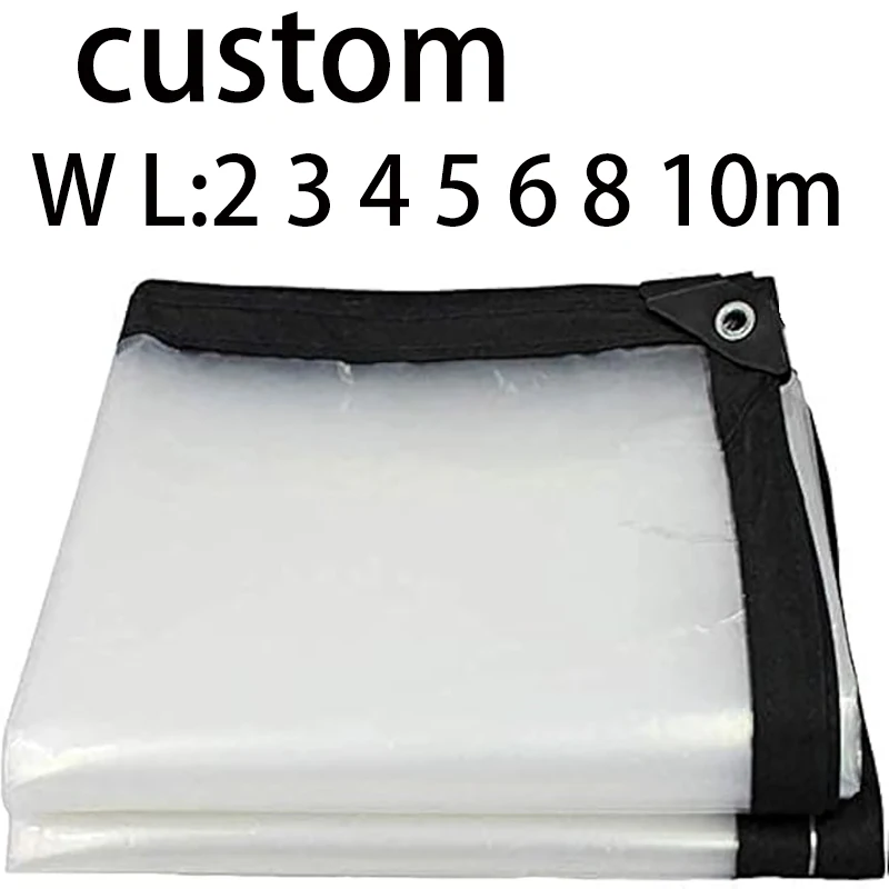 Lona transparente impermeable personalizada para jardín y camping