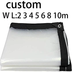 Lona transparente impermeable personalizada para jardín y camping