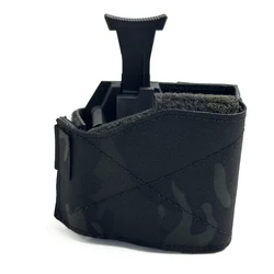 Holster MOLLE cuero táctico ajustable liberación rápida ligero