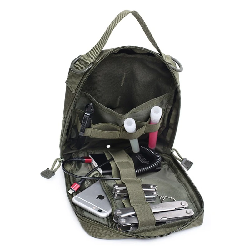 Bolsa EDC táctica de nailon MOLLE para primeros auxilios