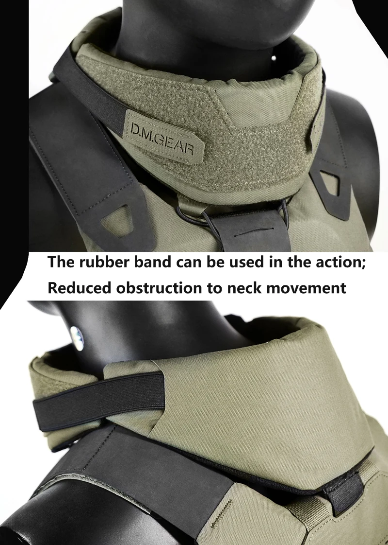 Protector de cuello táctico airsoft para chaleco JPC AVS FCSK CPC