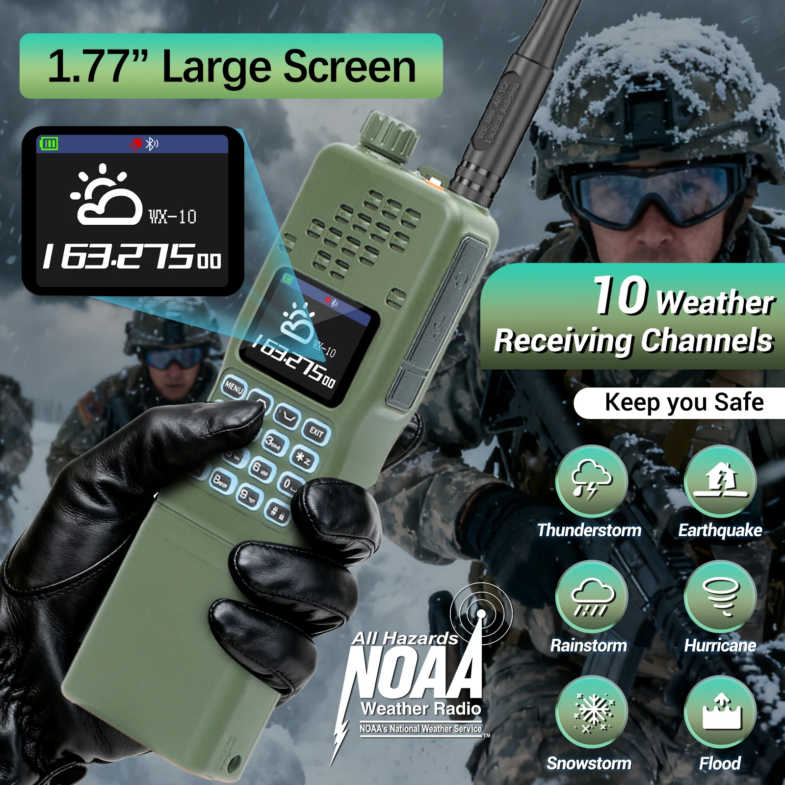 Baofeng AR-152 PRO en uso exterior